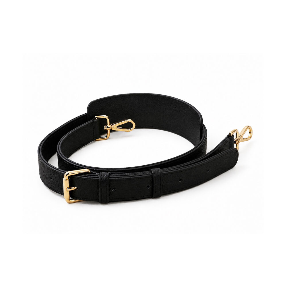 Adjustable detachable leather shoulder strap